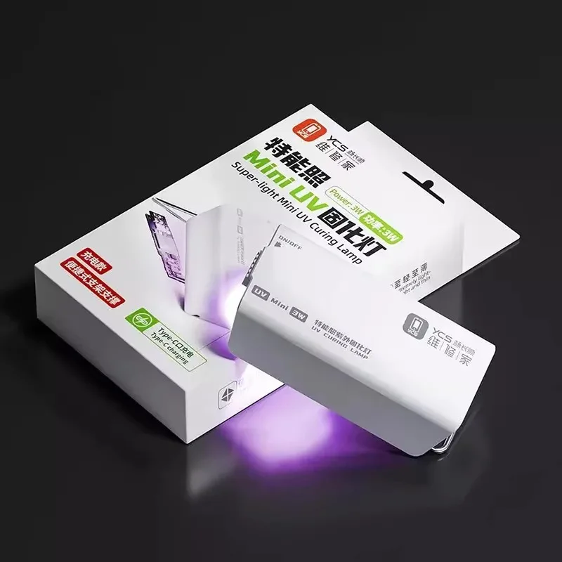 YCS Super-light UV MINI 3W Curing Lamp Portable UV Light For Green Oil/Glue Curing Curved Screen Film Repair DIY Dripping Glue
YCS Super-light UV MINI 3W Curing Lamp Portable UV Light For Green Oil/Glue Curing Curved Screen Film Repair DIY Dripping Glue