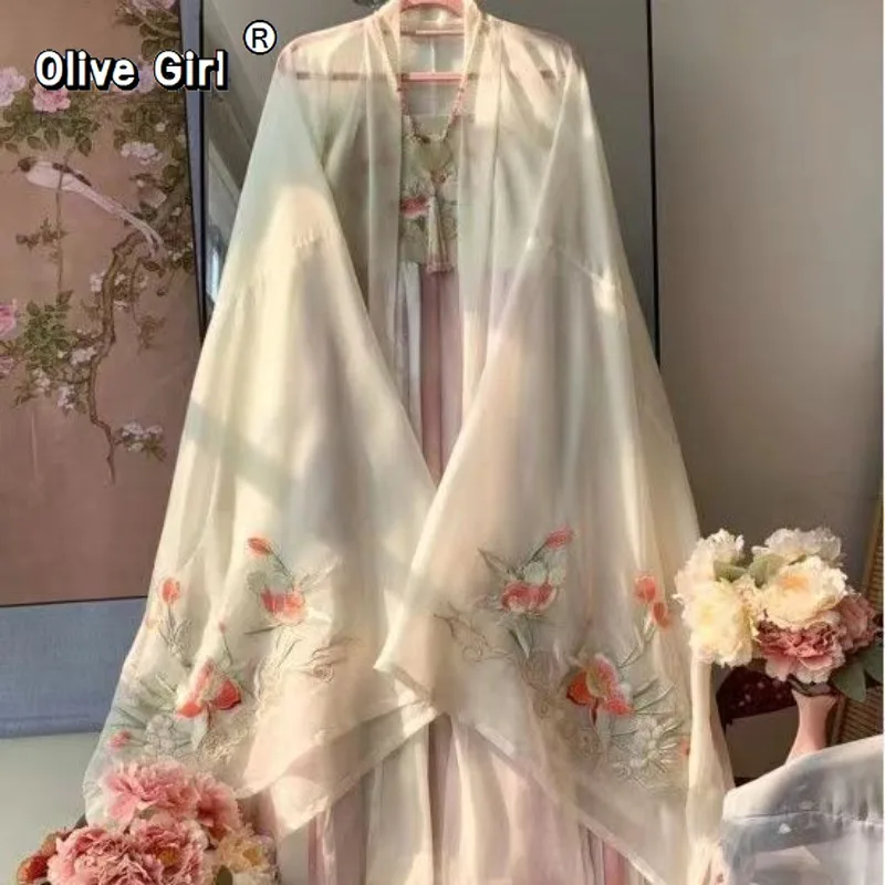 Платья Ханьфу Olivegirl с вышивкой цветов, костюм феи Ханьфу для косплея, розовое платье принцессы, традиционное китайское платье для женщин
Платья Ханьфу Olivegirl с вышивкой цветов, костюм феи Ханьфу для косплея, розовое платье принцессы, традиционное китайское платье для женщин