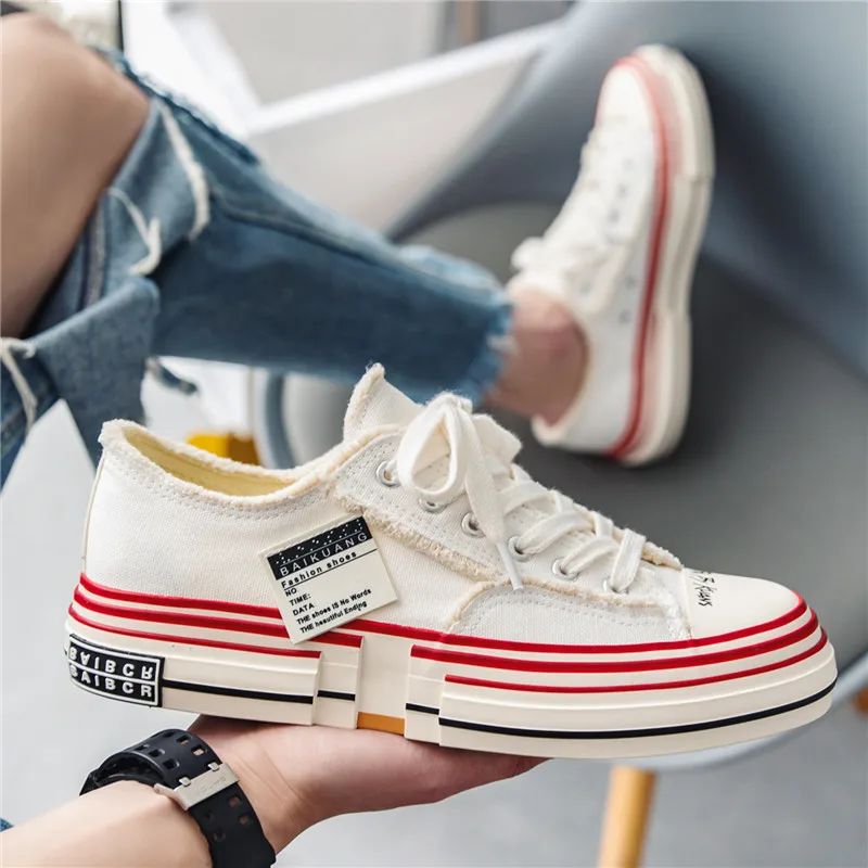 Fashion White Men's Canvas Shoes 2026 Summer Low-Top Designer Vulcanize Shoes For Men Espadrilles Platform Casual Sneakers Man
Fashion White Men's Canvas Shoes 2026 Summer Low-Top Designer Vulcanize Shoes For Men Espadrilles Platform Casual Sneakers Man