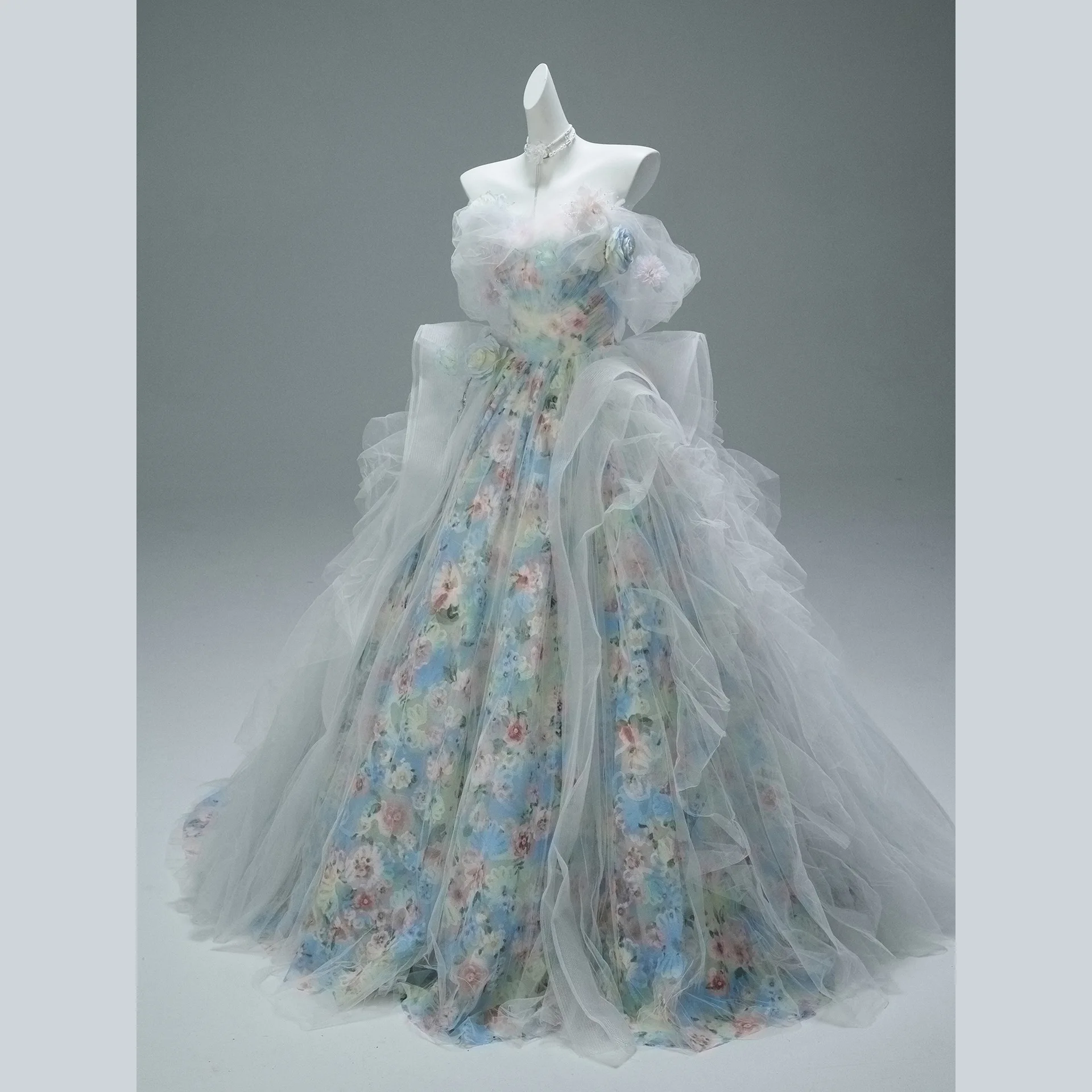 Graceful Lush Evening Dresses Strapless Lace Up 3D Floral Formal Occasion Dresses Ruffled Floor Length Wedding Gowns
Graceful Lush Evening Dresses Strapless Lace Up 3D Floral Formal Occasion Dresses Ruffled Floor Length Wedding Gowns