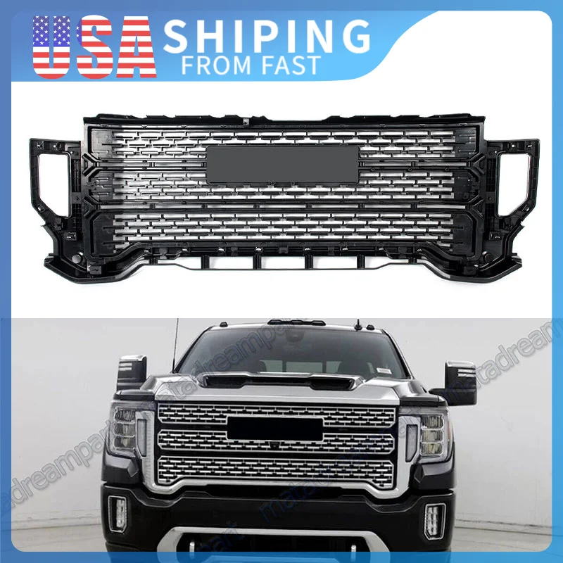 Free shipping Chrome&Black Front Bumper Grille Upper Modify For 2020-2023 GMC Sierra 2500HD 3500HD Denali Front Hood Grille
Free shipping Chrome&Black Front Bumper Grille Upper Modify For 2020-2023 GMC Sierra 2500HD 3500HD Denali Front Hood Grille