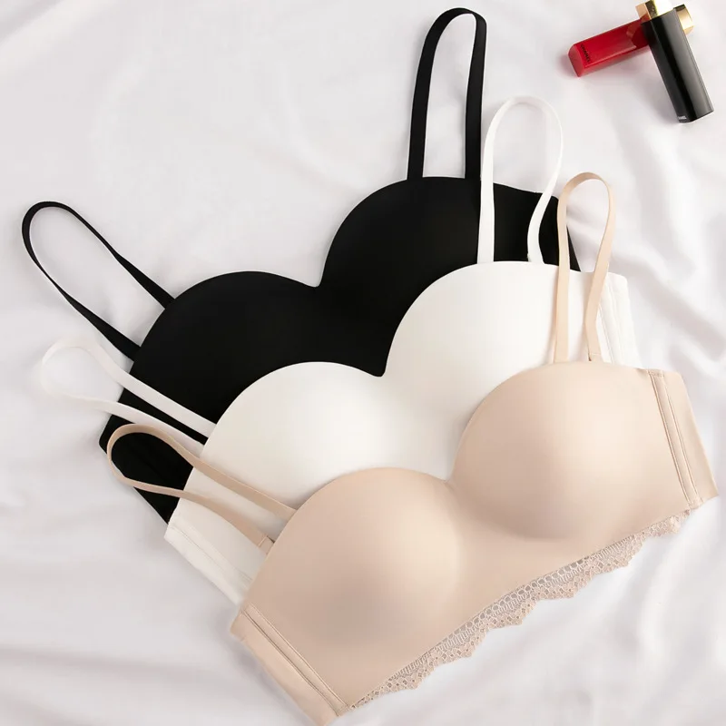 Ladies Half Cup Lace Bra Wireless Anti-Sagging Small Chest Underwear Gathered Autumn Bra Nylon Fabric Polyester Fiber
Ladies Half Cup Lace Bra Wireless Anti-Sagging Small Chest Underwear Gathered Autumn Bra Nylon Fabric Polyester Fiber
