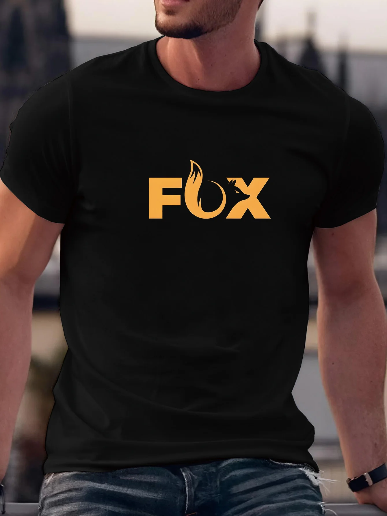 Durable Men's Casual Summer T-shirt with Fox Print, Breathable, Summer Fashion, Short, Loose and Versatile Short-sleeved
Durable Men's Casual Summer T-shirt with Fox Print, Breathable, Summer Fashion, Short, Loose and Versatile Short-sleeved