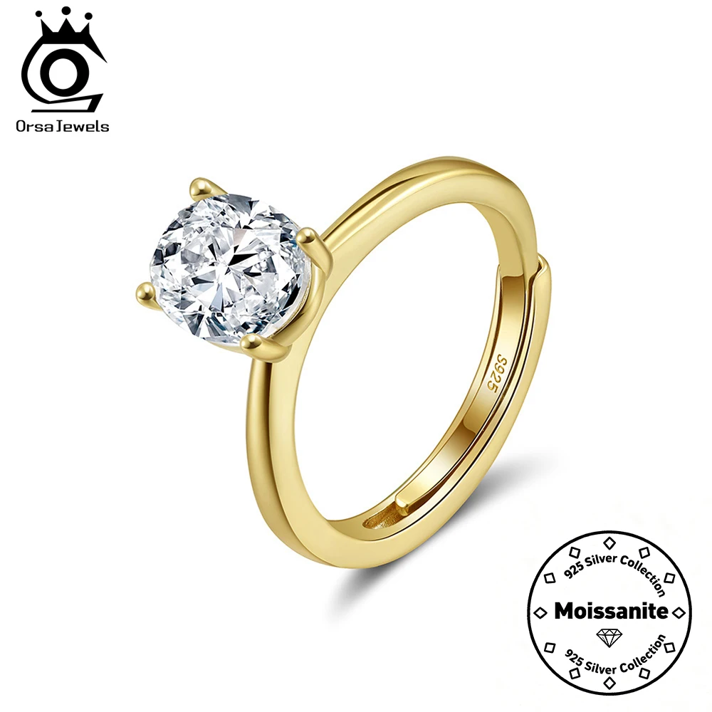 ORSA JEWELS s925 Silver 1-3CT Moissanite Ring Women Oval Shape Simple Engagement Finger Rings Wedding Band Fine Jewelry SMOR01
ORSA JEWELS s925 Silver 1-3CT Moissanite Ring Women Oval Shape Simple Engagement Finger Rings Wedding Band Fine Jewelry SMOR01