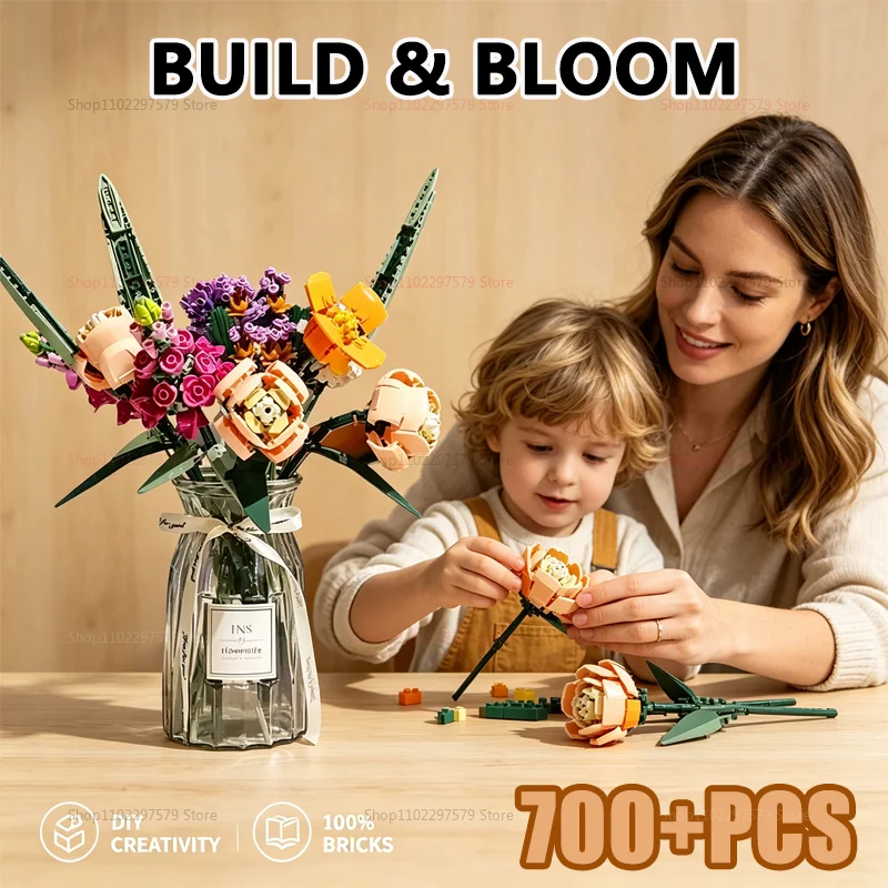700+PCS Flower Bouquet Architectural Decoration Set Romantic Rose Artificial Flower Adults Plant Series For Valentine's Day Gift
700+PCS Flower Bouquet Architectural Decoration Set Romantic Rose Artificial Flower Adults Plant Series For Valentine's Day Gift
