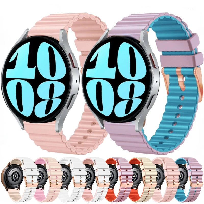 20mm Silicone Strap For Samsung Galaxy Watch 6/5/4 Classic Amazfit GTS 4 Mini Bracelet wristband Huawei Watch GT3 Pro 43mm Belt
20mm Silicone Strap For Samsung Galaxy Watch 6/5/4 Classic Amazfit GTS 4 Mini Bracelet wristband Huawei Watch GT3 Pro 43mm Belt