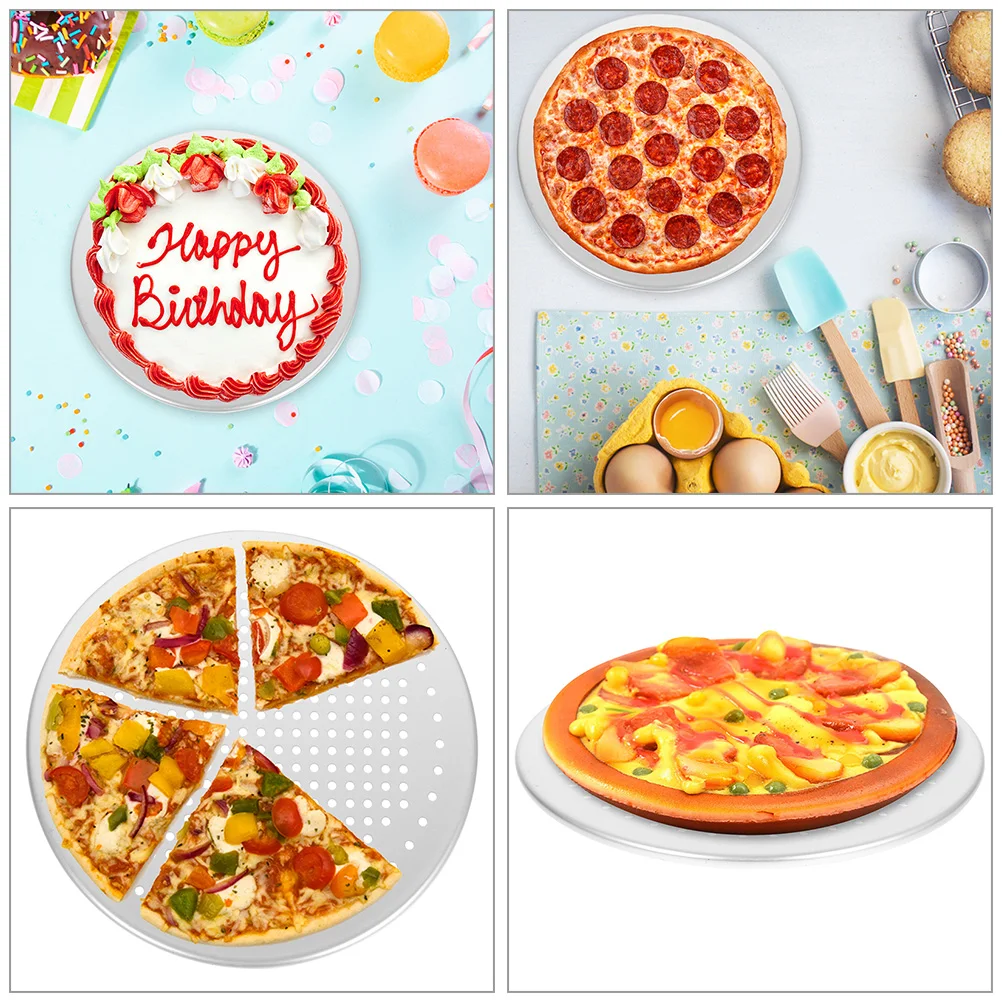 Round Pizza Pan for Baking Perforated Oven Tray Aluminum Screen Nonstick Coating Heat Resistant Suitable for Pizza Cake Steamed
Round Pizza Pan for Baking Perforated Oven Tray Aluminum Screen Nonstick Coating Heat Resistant Suitable for Pizza Cake Steamed