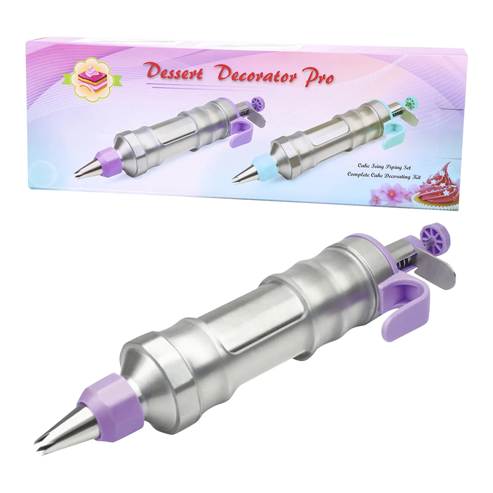 Stainless Steel Dessert Syringe Set Frosting Piping Nozzles Kit Icing Decoration Gun Cupcake Cookie Making Cake Decorating Tools
Stainless Steel Dessert Syringe Set Frosting Piping Nozzles Kit Icing Decoration Gun Cupcake Cookie Making Cake Decorating Tools