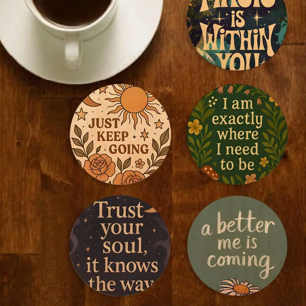 Sign Its OK Good Day Wooden Coaster Round Anti-Scald Anti-Slip Properties for Home Use Tabletop Coffee shop Decor
Sign Its OK Good Day Wooden Coaster Round Anti-Scald Anti-Slip Properties for Home Use Tabletop Coffee shop Decor