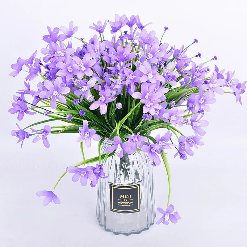 1PC Real Touch Silk Spring Grass Orchids Artificial Flowers Bouquet For Wedding Home Decoration Fake Flowers decor mariage
1PC Real Touch Silk Spring Grass Orchids Artificial Flowers Bouquet For Wedding Home Decoration Fake Flowers decor mariage