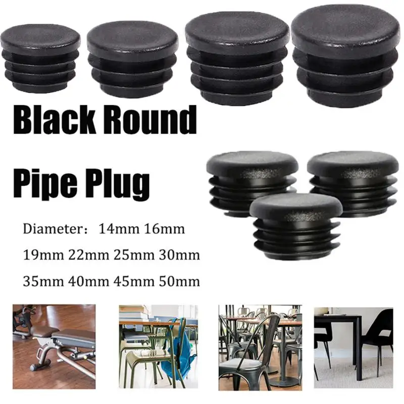 8 PCS Black Round Plastic Blanking End Cap Tube Pipe Inserts Plug Bung Insert Stopper For Chair Leg Pipe tapon tubo
8 PCS Black Round Plastic Blanking End Cap Tube Pipe Inserts Plug Bung Insert Stopper For Chair Leg Pipe tapon tubo