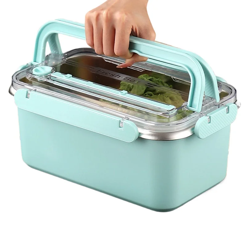 LH large capacity crisper camping stainless steel sealing belt handle cover storage box
LH large capacity crisper camping stainless steel sealing belt handle cover storage box