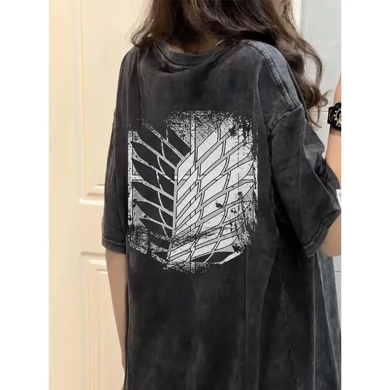 Attack on Titan Short Sleeves Cartoon Creativity Modeling T-shirt Summer New Fashion Versatile Retro Distress Couple Outfits
Attack on Titan Short Sleeves Cartoon Creativity Modeling T-shirt Summer New Fashion Versatile Retro Distress Couple Outfits