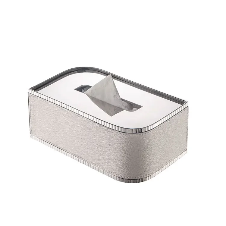 Modern Light Luxury Premium Stainless Steel Leather Tissue Box Bedroom Living Room Tabletop Ornament Accessories Carton
Modern Light Luxury Premium Stainless Steel Leather Tissue Box Bedroom Living Room Tabletop Ornament Accessories Carton