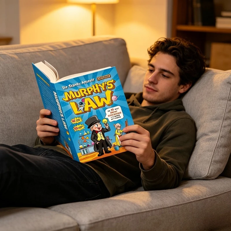 Murphy's Law The Scarily Accurate Caricature Book Life Wisdom Psychology Self‑Help English Paperback Book for Adults Teenagers
Murphy's Law The Scarily Accurate Caricature Book Life Wisdom Psychology Self‑Help English Paperback Book for Adults Teenagers