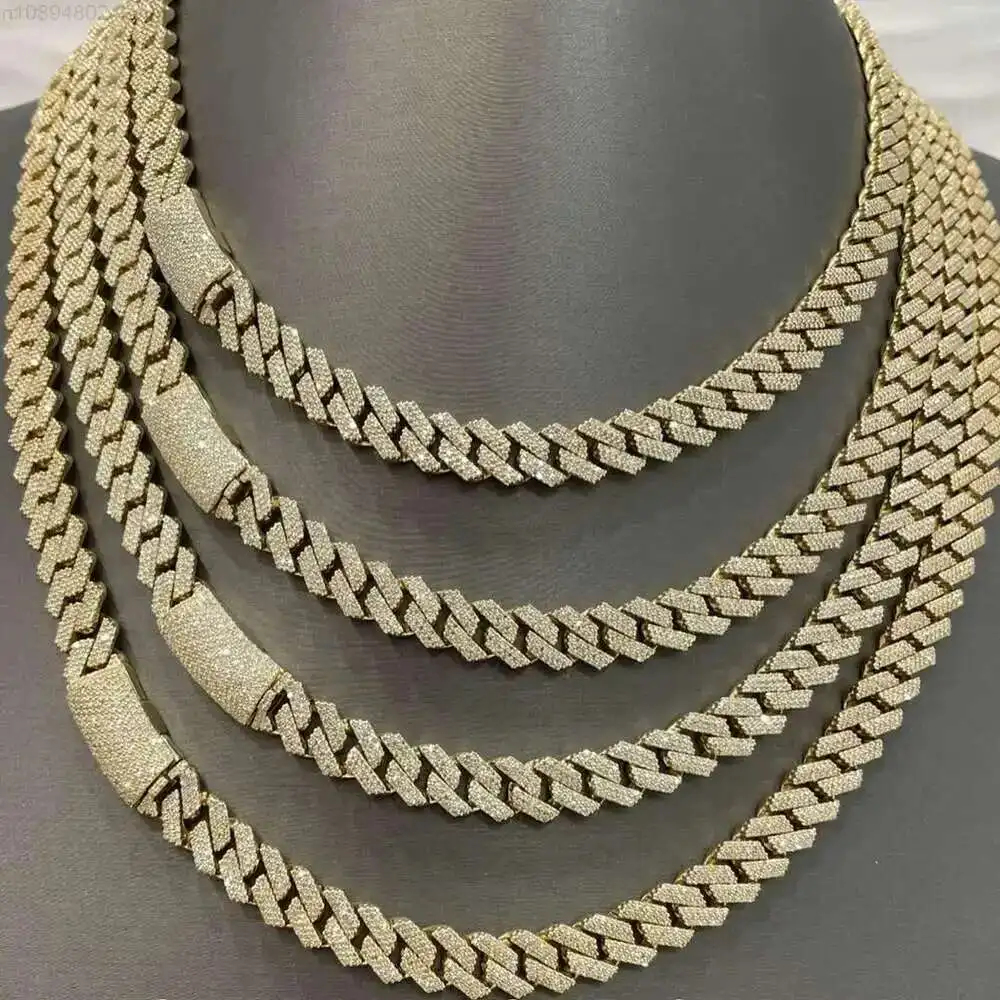 Hip Hop Iced Out d Color Vvs Moissanite 10mm Mens 925 Sterling Silver Miami Cuban Link Chain Necklace
Hip Hop Iced Out d Color Vvs Moissanite 10mm Mens 925 Sterling Silver Miami Cuban Link Chain Necklace