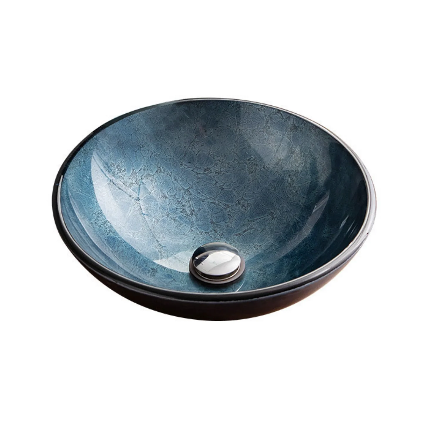 Solid color tempered glass countertop basin, minimalist art basin, bathroom circular washbasin
Solid color tempered glass countertop basin, minimalist art basin, bathroom circular washbasin