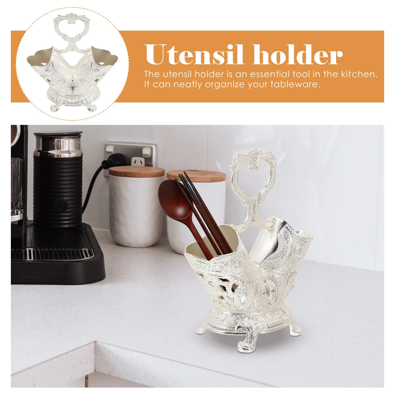 Chopsticks Holder Kitchen Supply Organizer with 2-Grid Design for Spoons Forks Flatware Cooking Utensil Holder Household Cutlery
Chopsticks Holder Kitchen Supply Organizer with 2-Grid Design for Spoons Forks Flatware Cooking Utensil Holder Household Cutlery