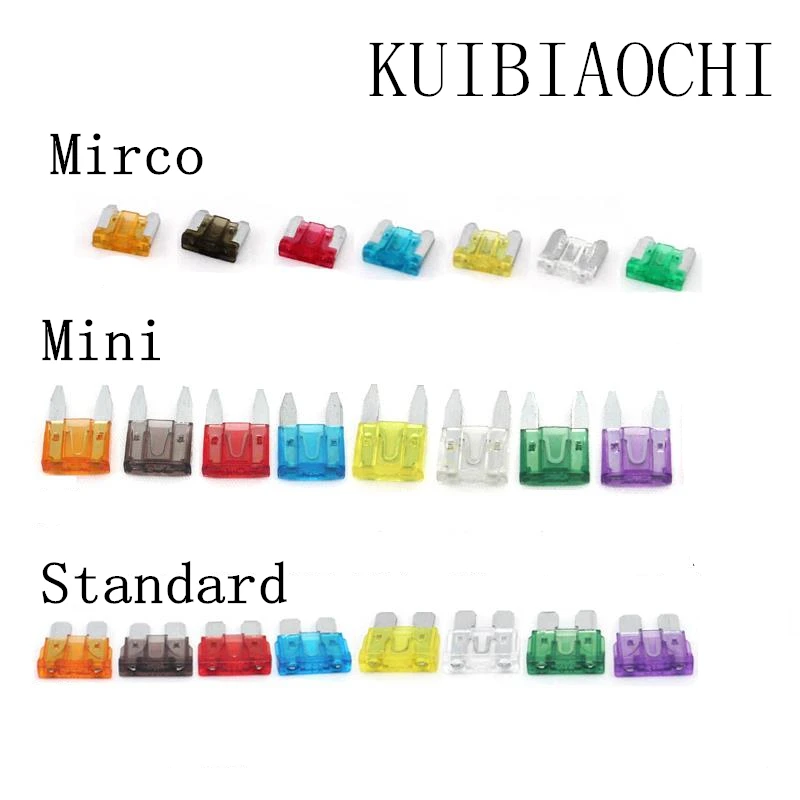 Fuses car Mini Micro Standard Car fuse 2A 3A 5A 7.5A 10A 15A 20A 25A 30A 35A 10pcs/lot
Fuses car Mini Micro Standard Car fuse 2A 3A 5A 7.5A 10A 15A 20A 25A 30A 35A 10pcs/lot