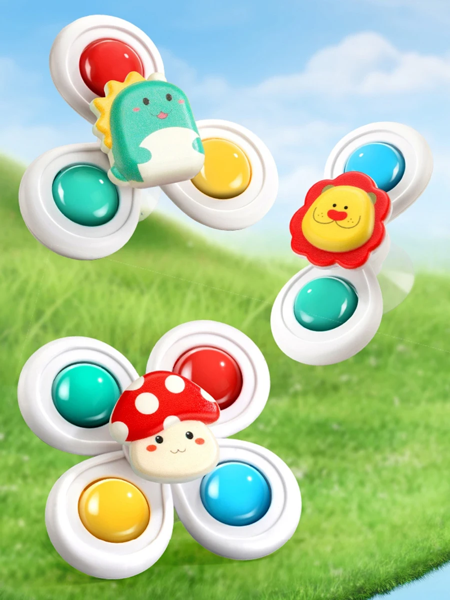 3PC Suction Cup Spinning Toys Set Baby Bath Funny Game Children Montessori Educational Infant Sensory Stress Reliever Gift
3PC Suction Cup Spinning Toys Set Baby Bath Funny Game Children Montessori Educational Infant Sensory Stress Reliever Gift