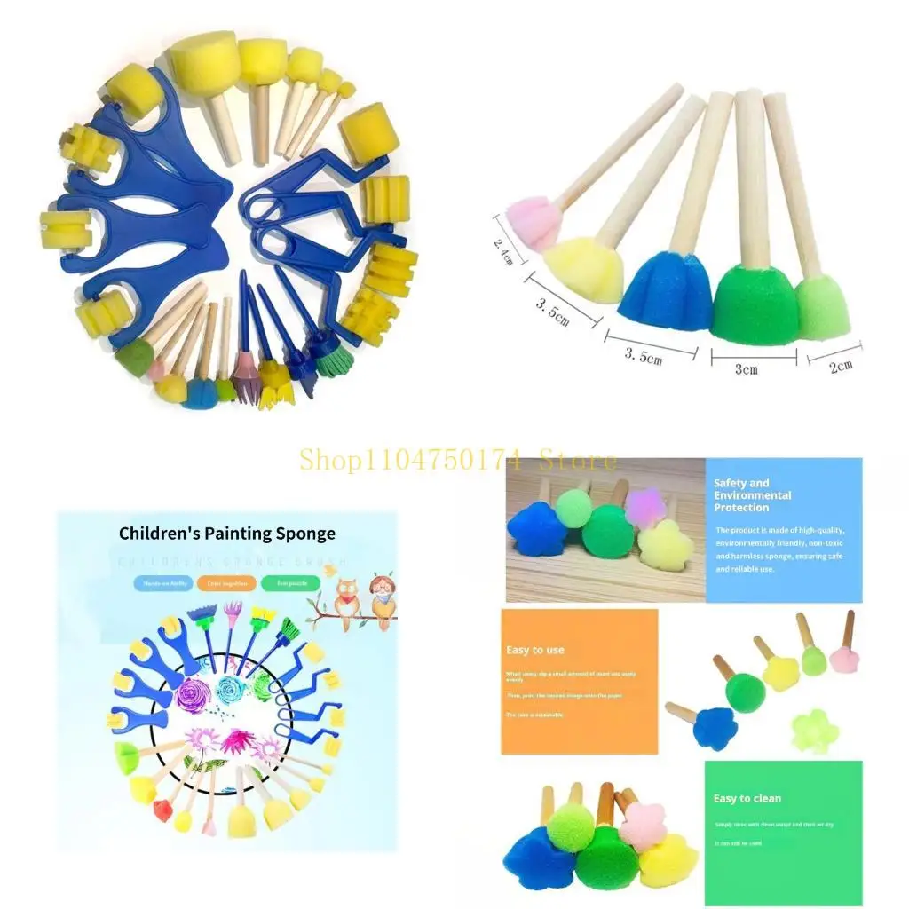 Sponge Painting Brush for Kid Classroom Art Craft Project And Home Decoration top sale
Sponge Painting Brush for Kid Classroom Art Craft Project And Home Decoration top sale