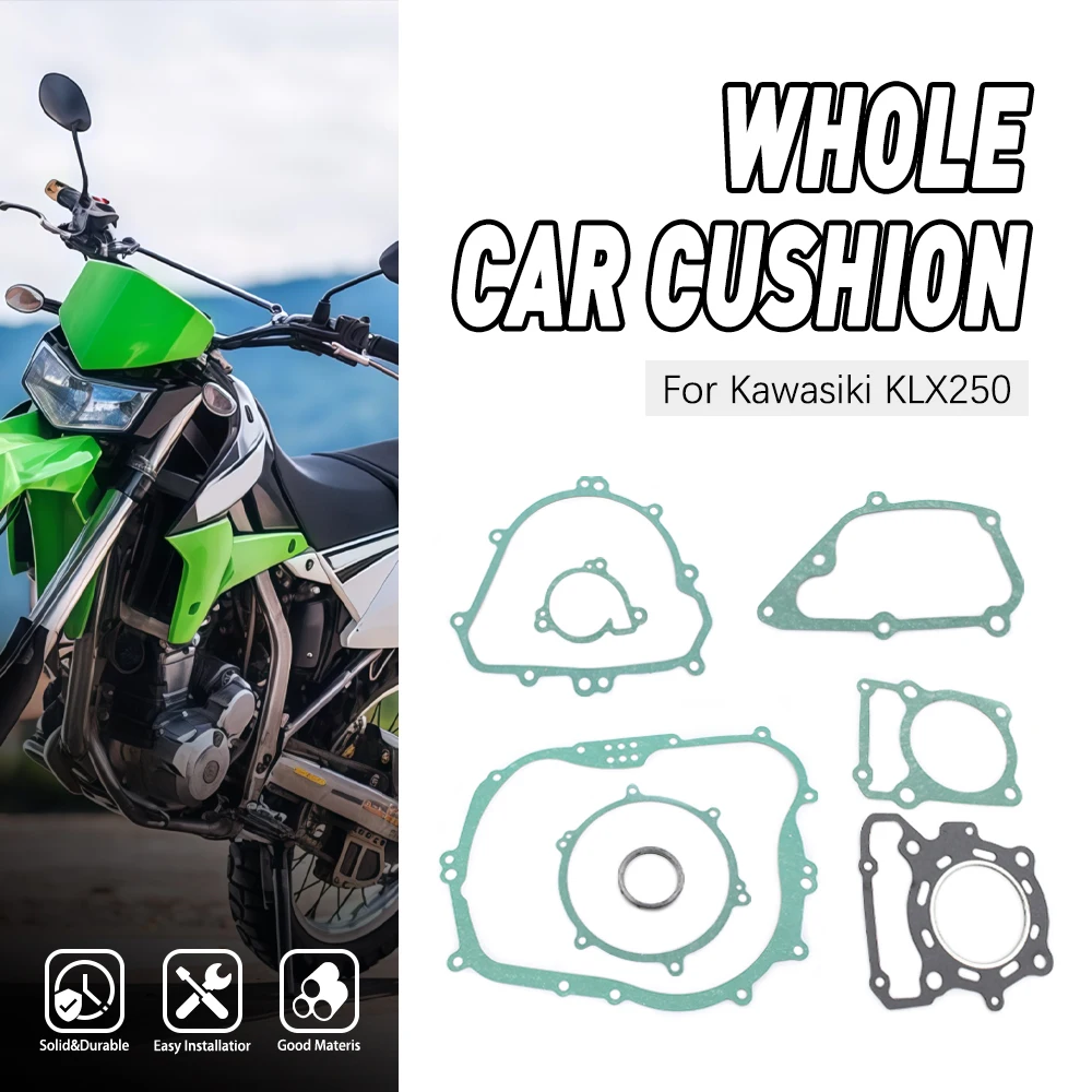 Motorcycle Complete Cylinder Head Overhaul Gasket Repair Pad Mat Set for Kawasiki KLX250
Motorcycle Complete Cylinder Head Overhaul Gasket Repair Pad Mat Set for Kawasiki KLX250