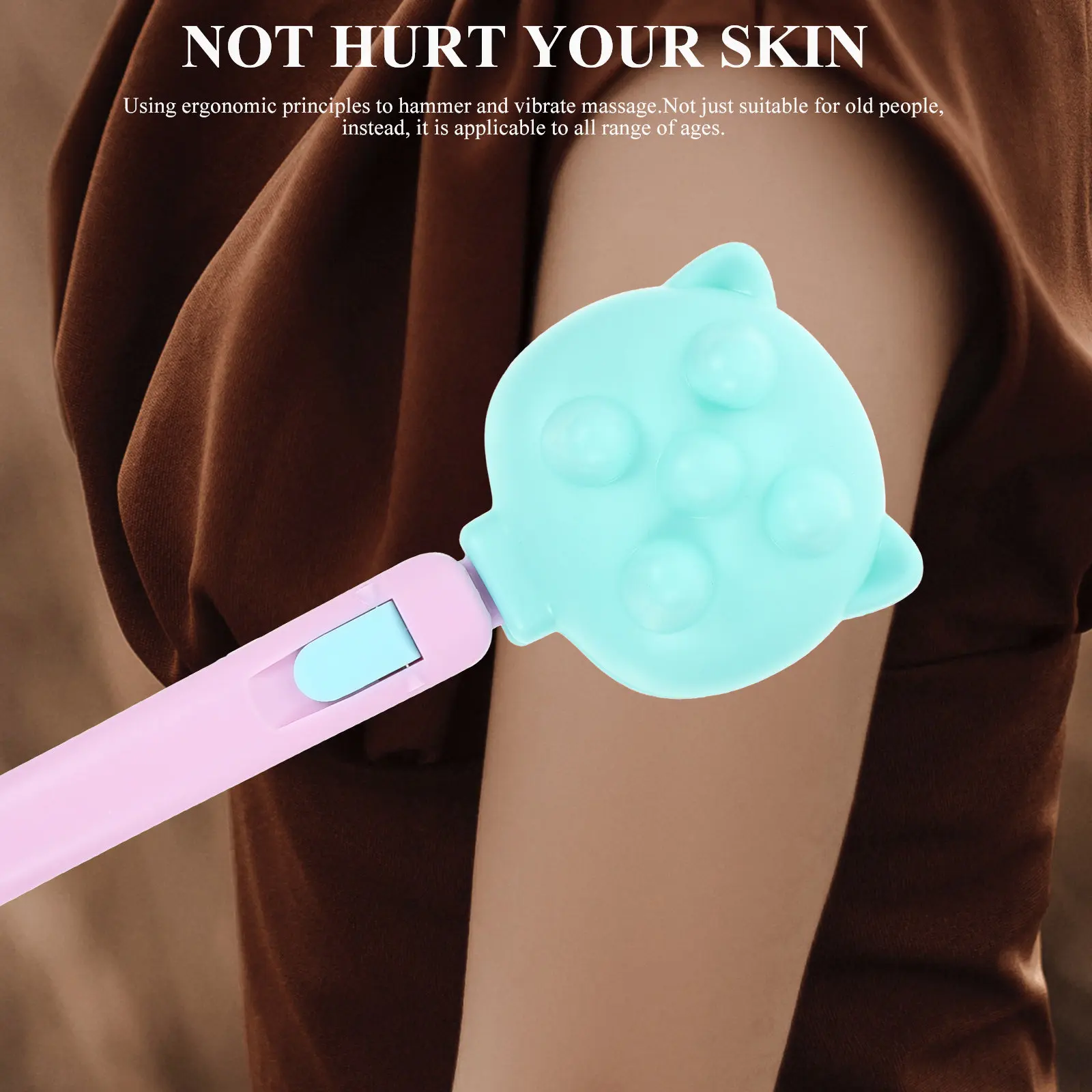 Body Acupoint Massage Hammer Portable Ergonomic Massager Stick for Full Body Pressure Relief Neck Shoulder Back Therapy Knock
Body Acupoint Massage Hammer Portable Ergonomic Massager Stick for Full Body Pressure Relief Neck Shoulder Back Therapy Knock