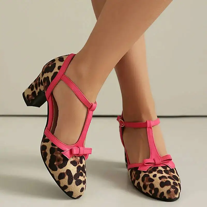 Leopard Print T-shaped Women's Sandals Mary Jane Shoes Round Toe Women Sandals
Leopard Print T-shaped Women's Sandals Mary Jane Shoes Round Toe Women Sandals