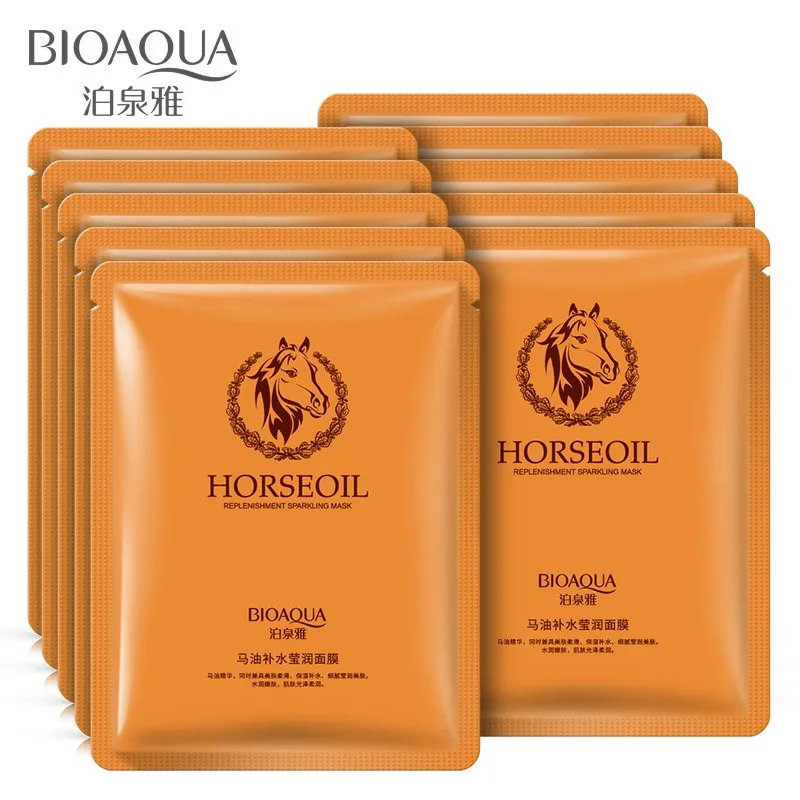 Bioaqua Horse Oil Essence Face Mask Hydrating Moisture Oil Control Facial Magic Mask Face Care
Bioaqua Horse Oil Essence Face Mask Hydrating Moisture Oil Control Facial Magic Mask Face Care