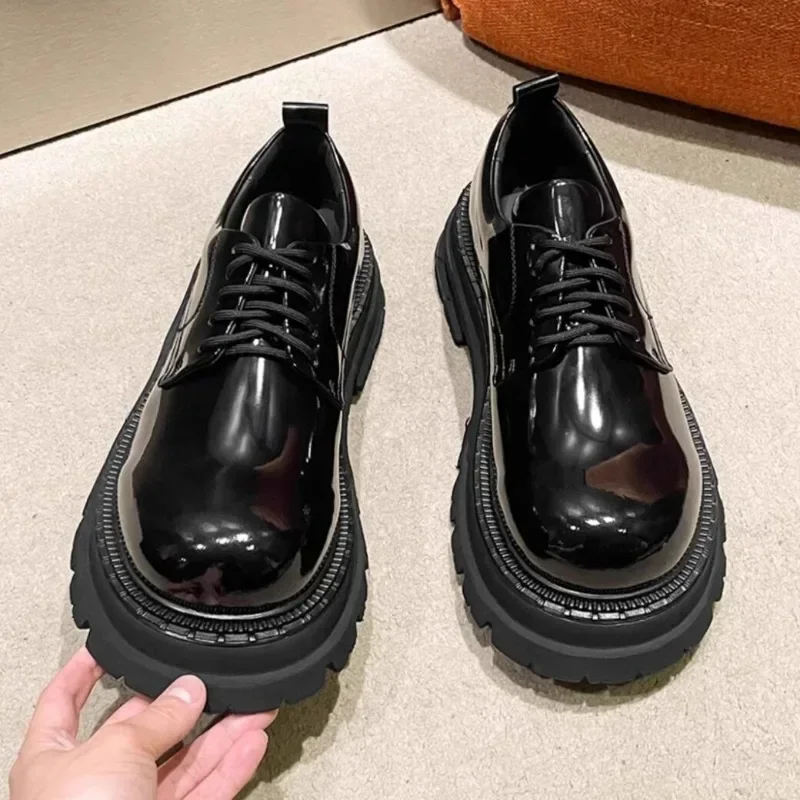 Luxury Men Derby Shoes Genuine Leather Thick Sole Lace-up Round Toe Business Formal Shoes British Office Commuter Leather Shoes
Luxury Men Derby Shoes Genuine Leather Thick Sole Lace-up Round Toe Business Formal Shoes British Office Commuter Leather Shoes
