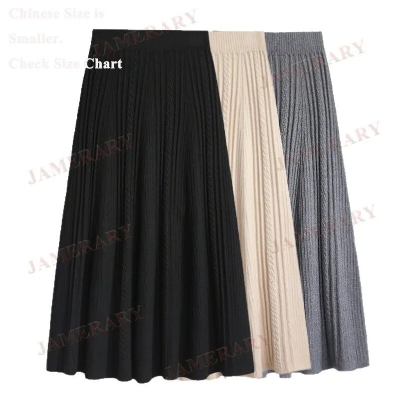 Осень-зима, плиссированные длинные юбки трапециевидной формы, женский вязаный трикотаж, вязаная юбка-миди, весна
Осень-зима, плиссированные длинные юбки трапециевидной формы, женский вязаный трикотаж, вязаная юбка-миди, весна