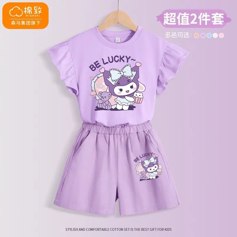 2024 Sweet Children Short-Sleeved Sanrio Kawaii Anime Kuromi My Melody Print Tops Summer Cute Cartoon Babys Shorts Gift for Kid
2024 Sweet Children Short-Sleeved Sanrio Kawaii Anime Kuromi My Melody Print Tops Summer Cute Cartoon Babys Shorts Gift for Kid