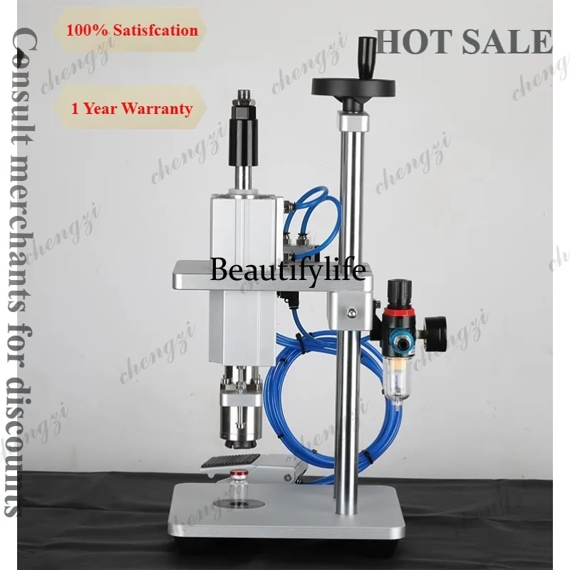 A81 Small Pneumatic Capping Machine Automatic Sealing Machine Locking Bottle-plastic Cap Binding Machine
A81 Small Pneumatic Capping Machine Automatic Sealing Machine Locking Bottle-plastic Cap Binding Machine