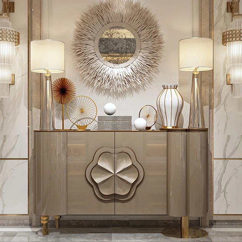 Simple post-modern porch cabinet light luxury style foyer cabinet solid wood storage decorative cabinet stainless steel paint
Simple post-modern porch cabinet light luxury style foyer cabinet solid wood storage decorative cabinet stainless steel paint