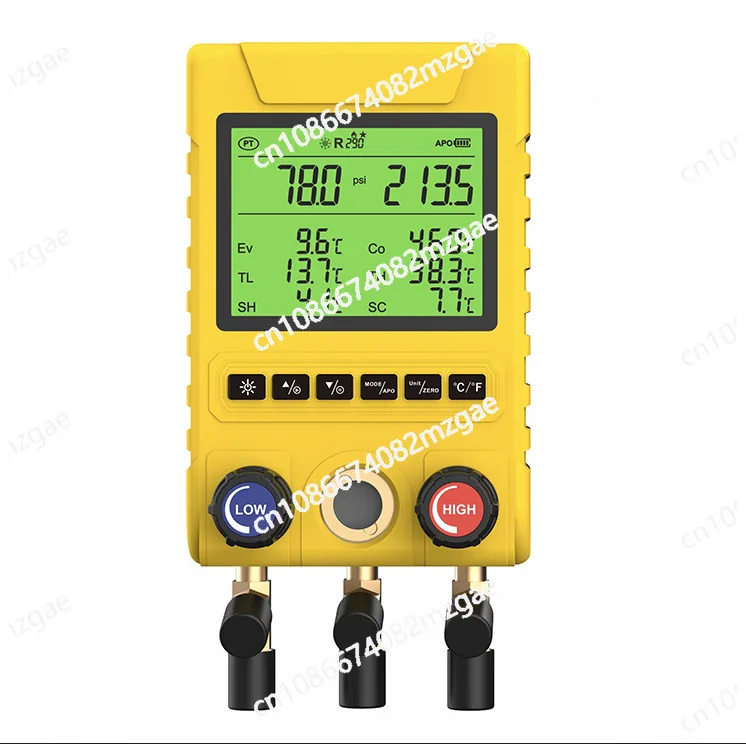 Цифровой манометр MG-100, группа манометров хладагента, манометр фторида кондиционера, многолинейный фторид холодильного хранения
Цифровой манометр MG-100, группа манометров хладагента, манометр фторида кондиционера, многолинейный фторид холодильного хранения