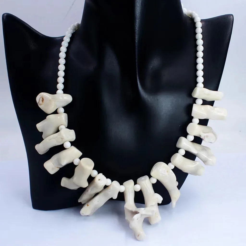 Ethiopian Jewelry 20" Natural Sea Bamboo Coral Beads Trendy Bridal Gist Collar Choker Real Punk Coral Necklace
Ethiopian Jewelry 20" Natural Sea Bamboo Coral Beads Trendy Bridal Gist Collar Choker Real Punk Coral Necklace