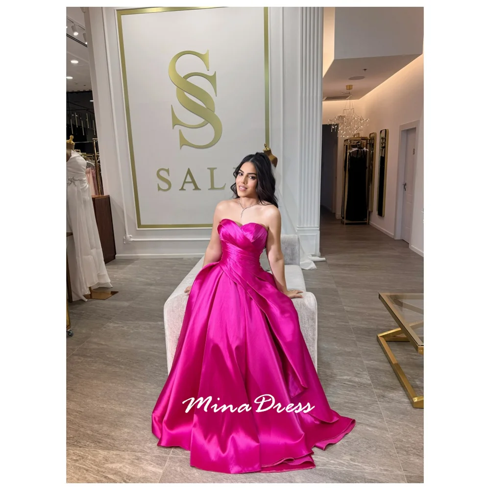 Mina Customized Sleeveless Evening Dress Luxury Elegant Formal Women's Dresses for Special Occasions Back-length Strapless Party 
Mina Customized Sleeveless Evening Dress Luxury Elegant Formal Women's Dresses for Special Occasions Back-length Strapless Party