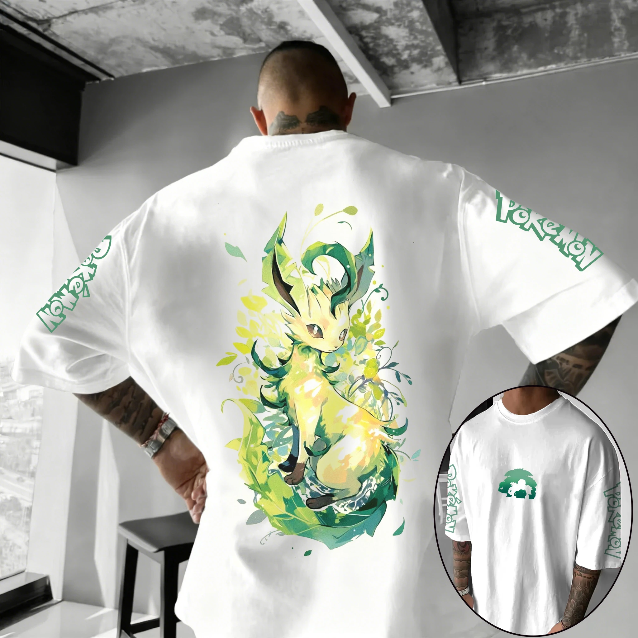 Покемон анимационные производные футболки Gengar с принтом периферийных устройств Bulbasaur для мужчин и женщин, летний хлопковый уличный трендовый топ большого размера
Покемон анимационные производные футболки Gengar с принтом периферийных устройств Bulbasaur для мужчин и женщин, летний хлопковый уличный трендовый топ большого размера