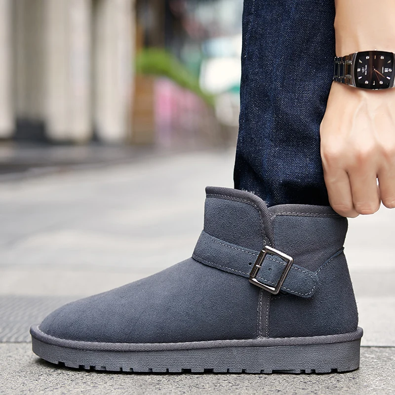 Men City Minimal Winter Snow Footwear Solid Tone Faux Suede Upper Non Slip Flat Cushion Sole Easy Clean Daily Commute Boots
Men City Minimal Winter Snow Footwear Solid Tone Faux Suede Upper Non Slip Flat Cushion Sole Easy Clean Daily Commute Boots