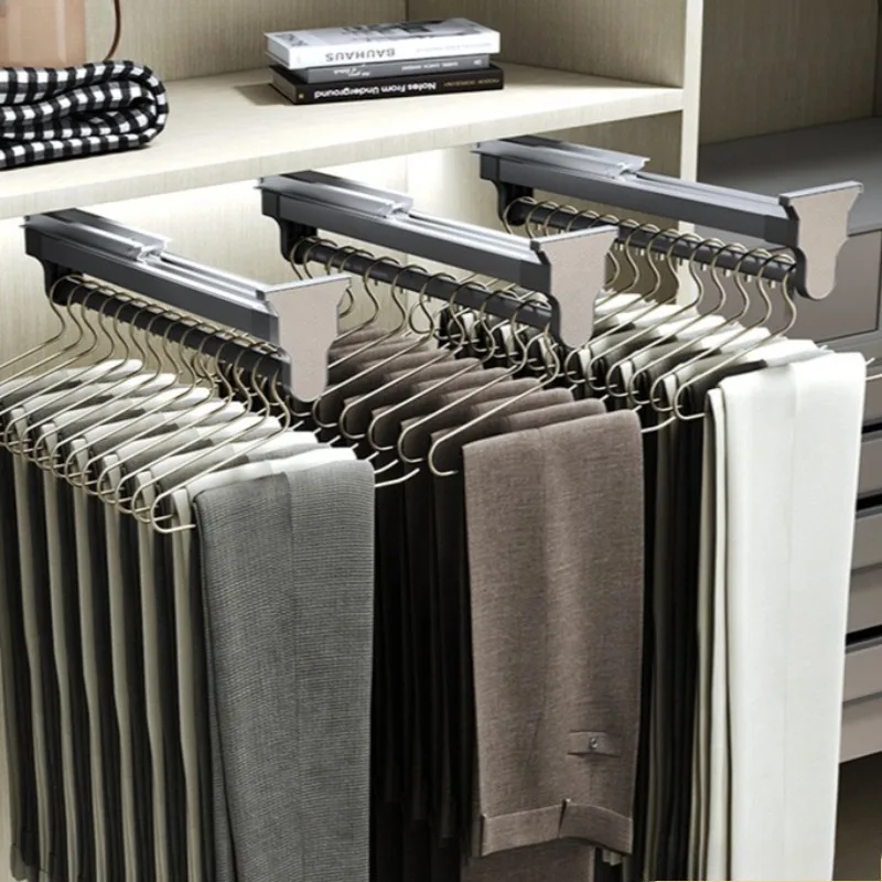 Aluminium Pants Rack Bedroom Telescopic Slide Rail Trousers Rack Non Slip Indoor Storage Trouser Shelf Organizers Jeans Stand
Aluminium Pants Rack Bedroom Telescopic Slide Rail Trousers Rack Non Slip Indoor Storage Trouser Shelf Organizers Jeans Stand