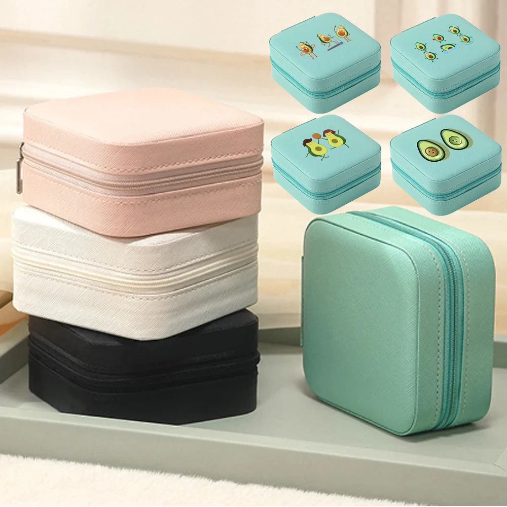Portable Jewelry Box Jewelry Organizer Display Avocado Print Travel Jewelry Case Boxes PU Leather Storage Earring Ring Holder
Portable Jewelry Box Jewelry Organizer Display Avocado Print Travel Jewelry Case Boxes PU Leather Storage Earring Ring Holder