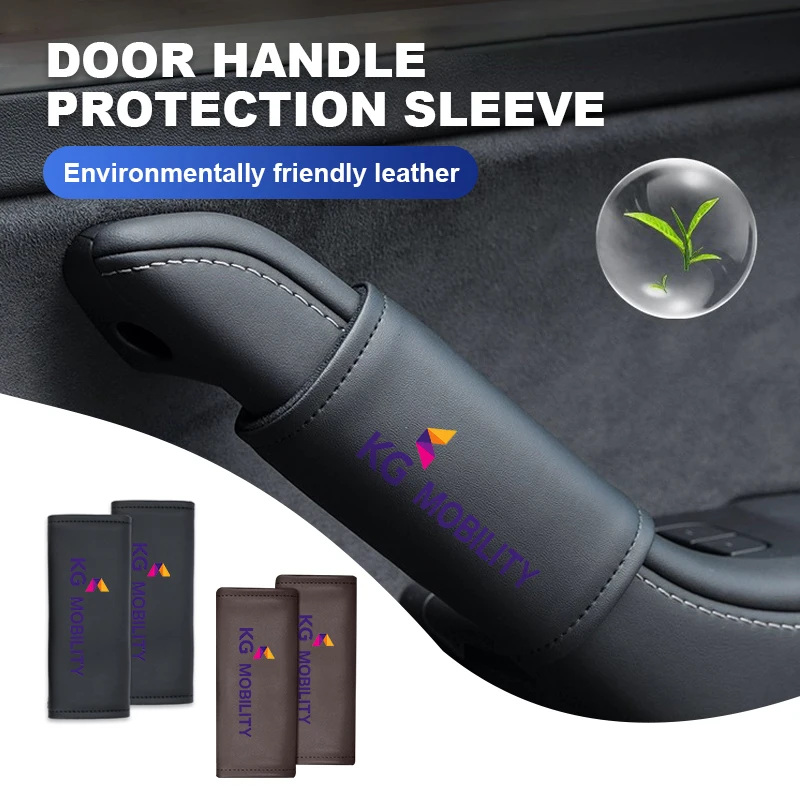 For SsangYong Leather Car Door Handle Protection Sleeve Anti Stick Interior Accessory Rexton Kyron Rodius Musso Turismo Nomad KG
For SsangYong Leather Car Door Handle Protection Sleeve Anti Stick Interior Accessory Rexton Kyron Rodius Musso Turismo Nomad KG