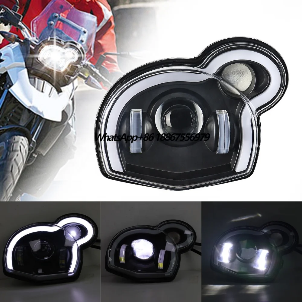 TIYPEOR LED Motorcycle Headlight Assembly Angel Eyes Devil Eye Headlamp for G650GS Sertao R13 2011-2017 G650gs 2012-2016
TIYPEOR LED Motorcycle Headlight Assembly Angel Eyes Devil Eye Headlamp for G650GS Sertao R13 2011-2017 G650gs 2012-2016