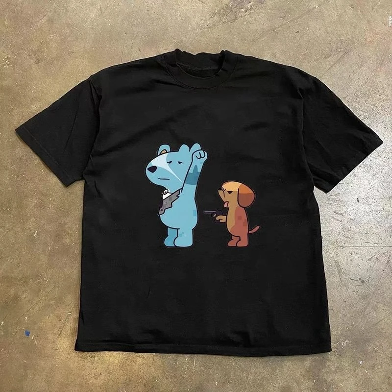 Летняя футболка из тяжелого чистого хлопка в американском стиле ретро, с короткими рукавами, модная и универсальная, свободный тренд для пар
Летняя футболка из тяжелого чистого хлопка в американском стиле ретро, с короткими рукавами, модная и универсальная, свободный тренд для пар