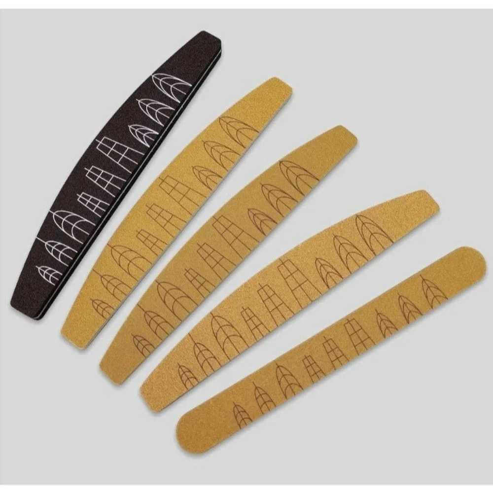5Pcs Double-Sided Ruler Nail File 100/180 Grit Nail Shape Nail Sanding Grinding Tools Half Moon Shape with Scale
5Pcs Double-Sided Ruler Nail File 100/180 Grit Nail Shape Nail Sanding Grinding Tools Half Moon Shape with Scale