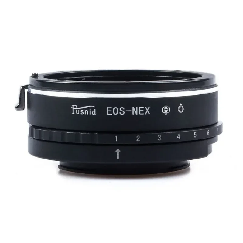 EOS-NEX adapter ring with adjustable aperture for converting Canon EOS lens to Sony NEX mirrorless lens
EOS-NEX adapter ring with adjustable aperture for converting Canon EOS lens to Sony NEX mirrorless lens