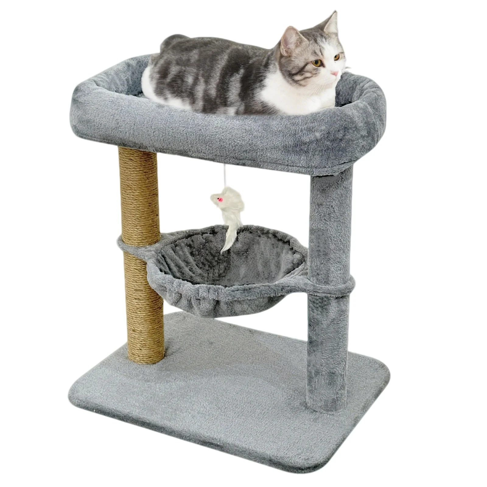 Baohe-24" Small Cat Tree Tower For Large Cats, Includes Scratching Post And Cozy Bed - Durable, Easy-to-Assemble Cat Furniture G
Baohe-24" Small Cat Tree Tower For Large Cats, Includes Scratching Post And Cozy Bed - Durable, Easy-to-Assemble Cat Furniture G