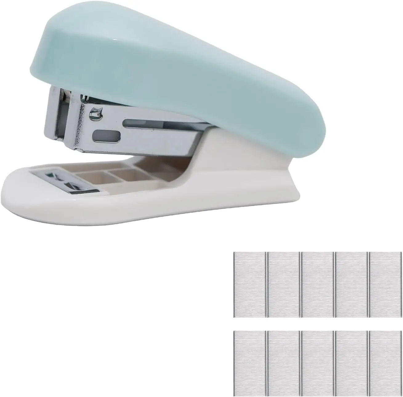Blue Mini Stapler with Staples for Office or Student Use, Compact Desk Tool
Blue Mini Stapler with Staples for Office or Student Use, Compact Desk Tool