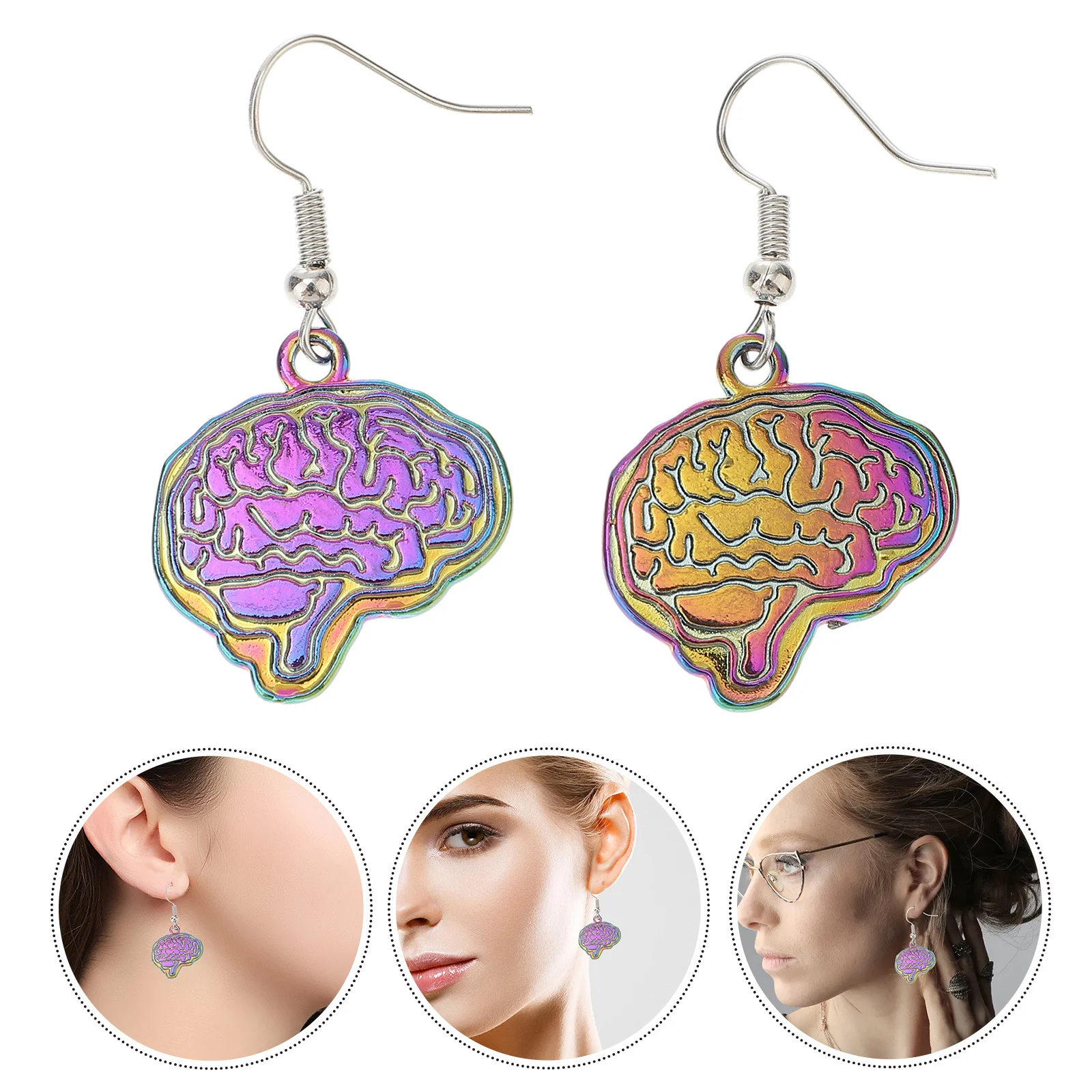 1Pair Brain Earrings Creative Ear Dangler Unique Fashion Jewelry for Women Special Events Daily Wear Gift Brain Earrings
1Pair Brain Earrings Creative Ear Dangler Unique Fashion Jewelry for Women Special Events Daily Wear Gift Brain Earrings