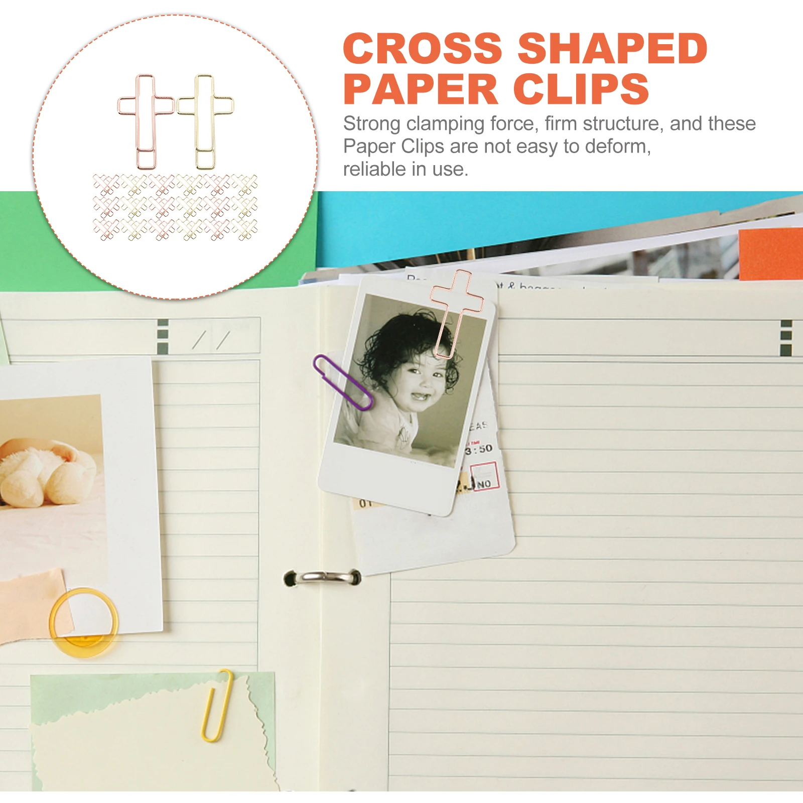 100Pcs Cross Paper Clips Creative Decorative Metal Clips Multi Use Office File Document Small Paper Clip Ornaments
100Pcs Cross Paper Clips Creative Decorative Metal Clips Multi Use Office File Document Small Paper Clip Ornaments